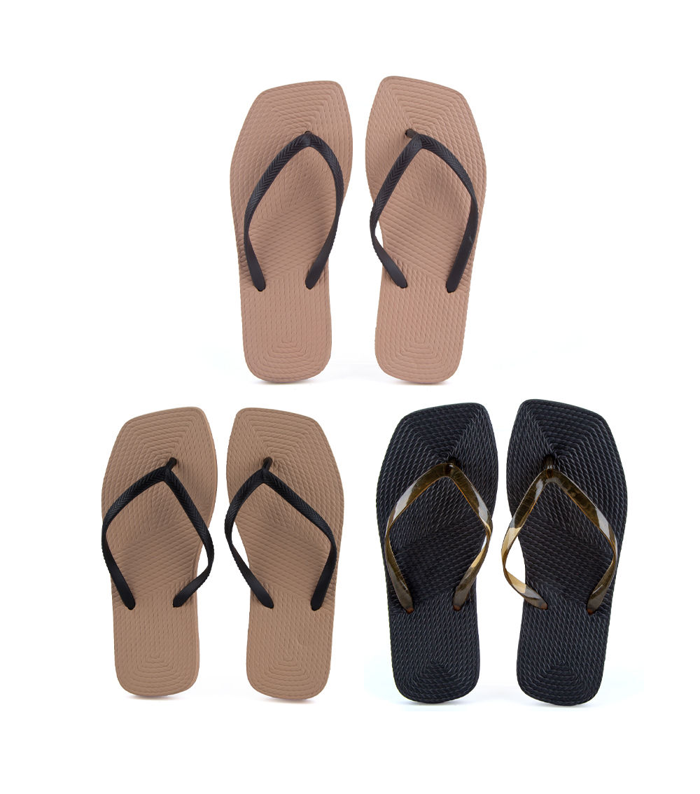 Square Toe Beach Sandals, Assorted (1 pc) - US 4-6/EU 35-38