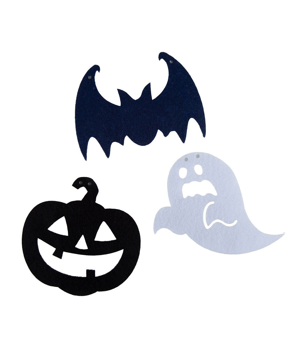 Halloween Felt Garland – Horror, Assorted (1 pc)