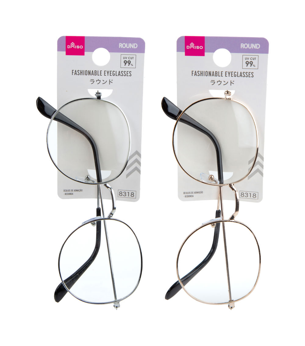 Metal Round Fashion Eyeglasses, Assorted (1 pc)