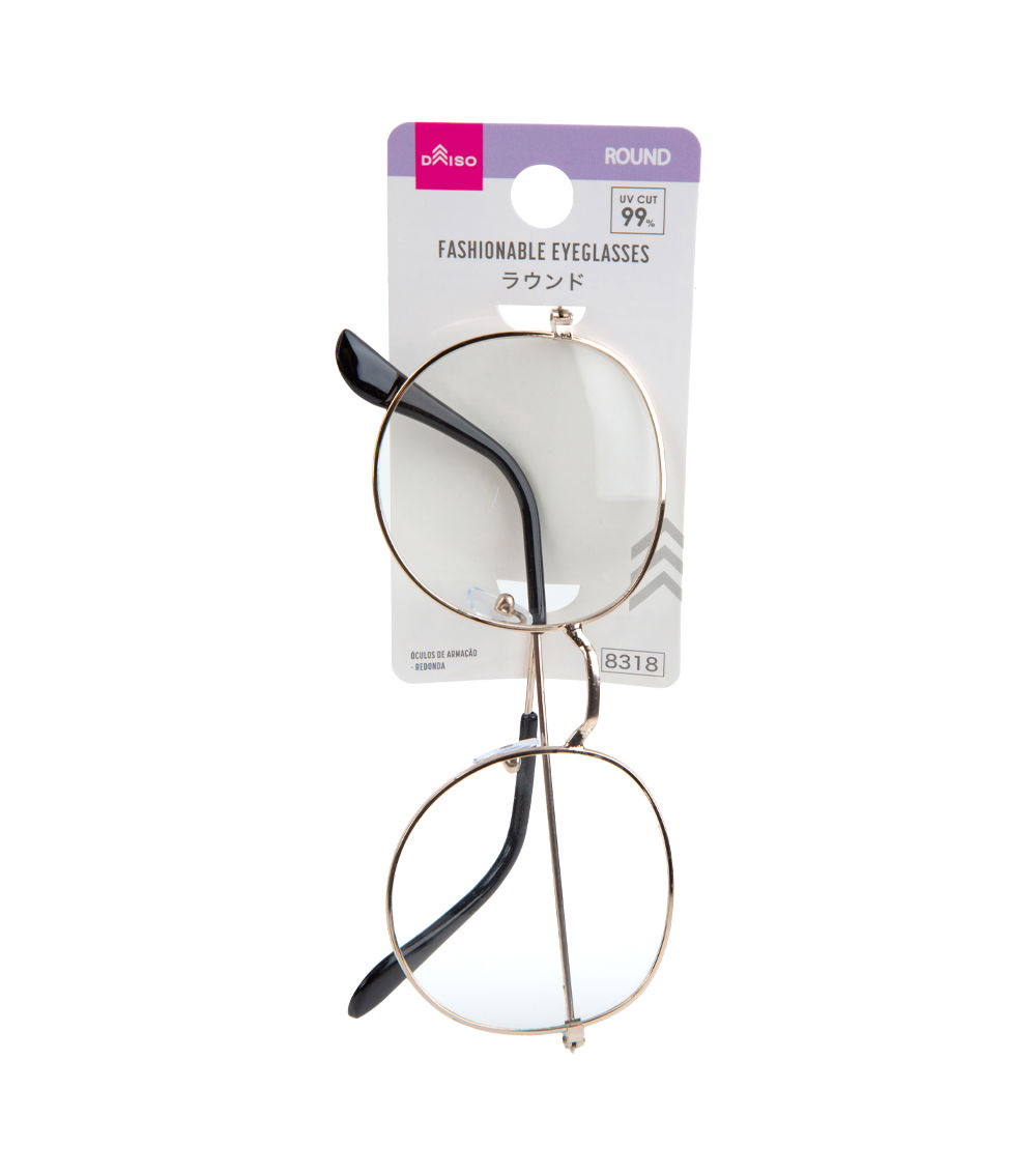 Metal Round Fashion Eyeglasses, Assorted (1 pc)