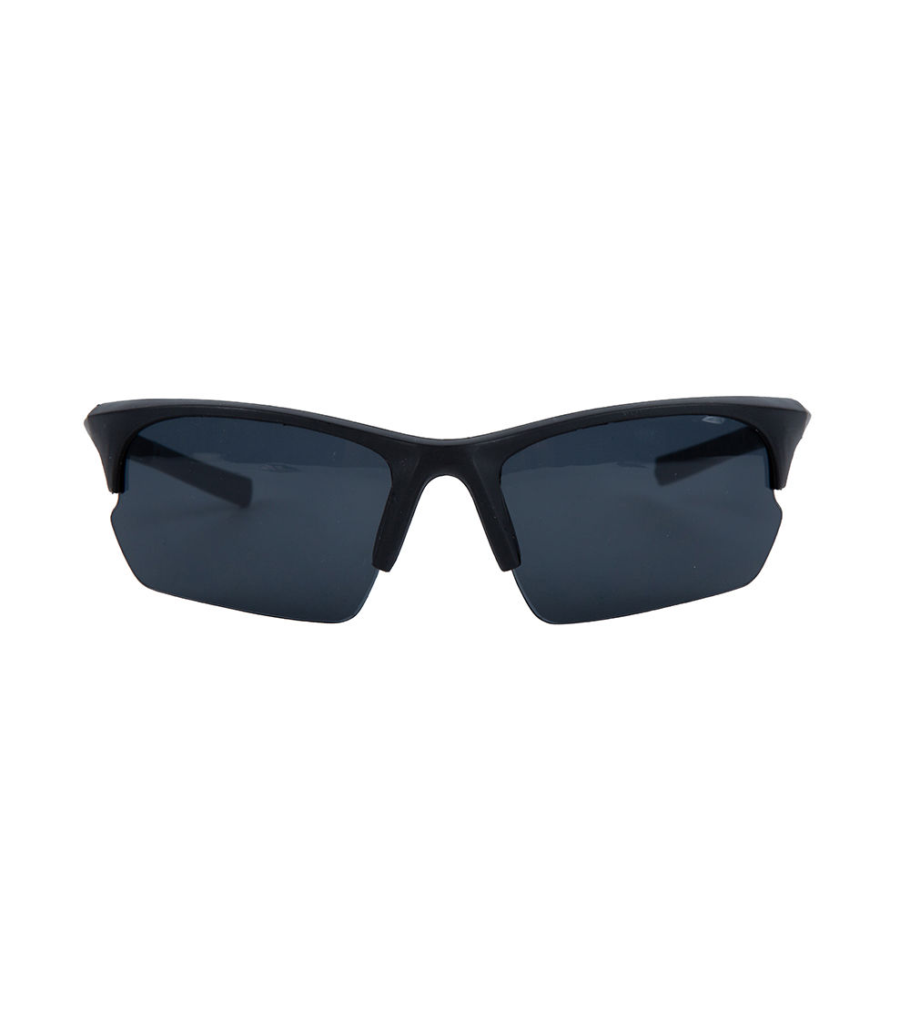 Half Frame Sports Sunglasses, Black