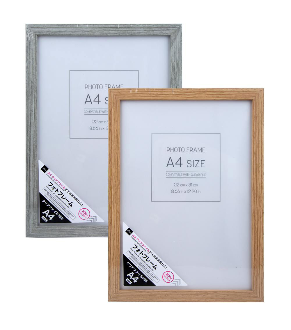 A4 Compatible Photo Frame with Clear File, Assorted (1 pc)