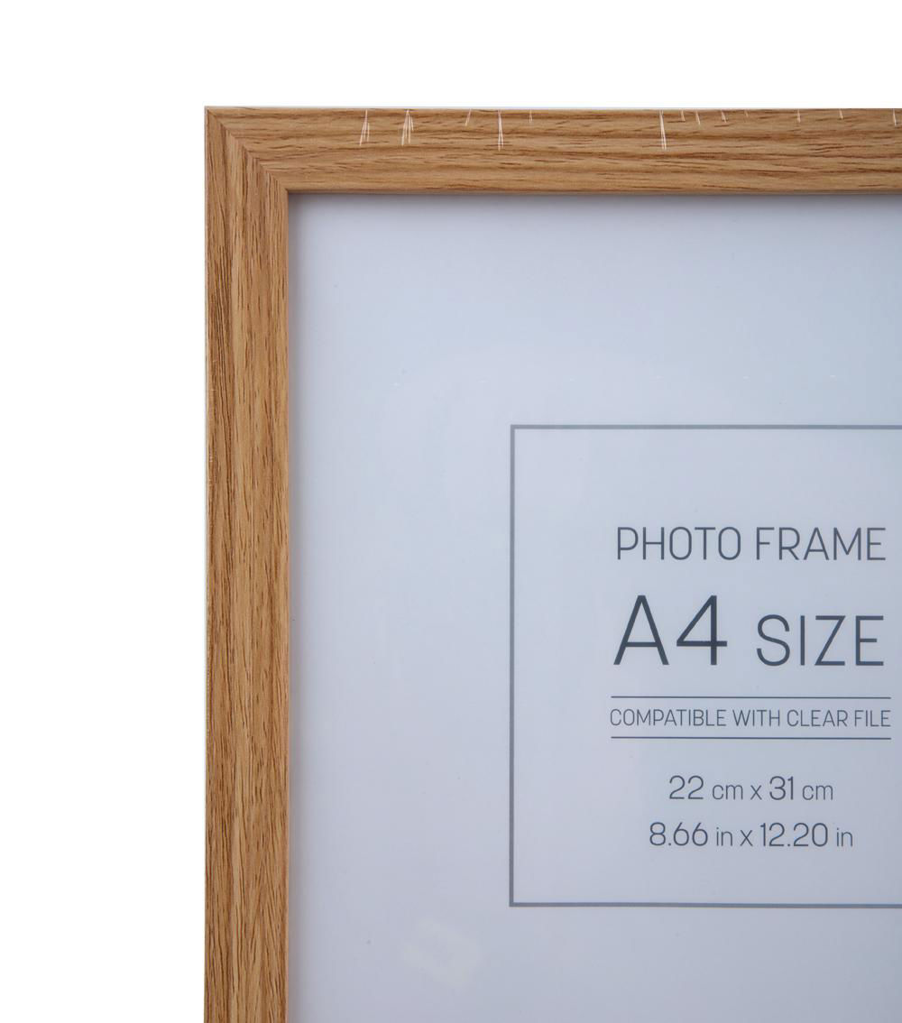 A4 Compatible Photo Frame with Clear File, Assorted (1 pc)