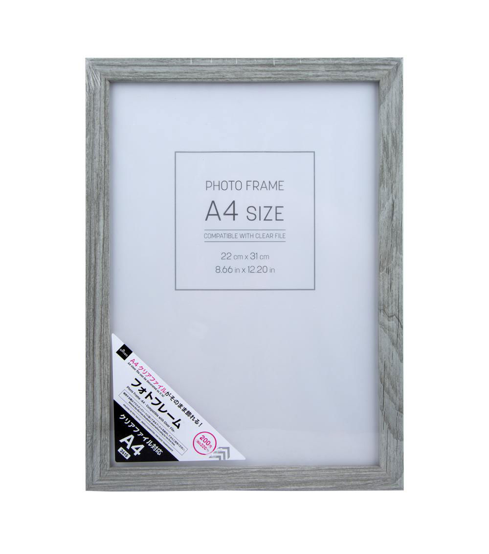 A4 Compatible Photo Frame with Clear File, Assorted (1 pc)