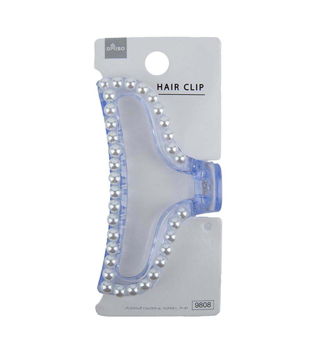 Claw Clip with Pearl Border, Assorted (1 pc)