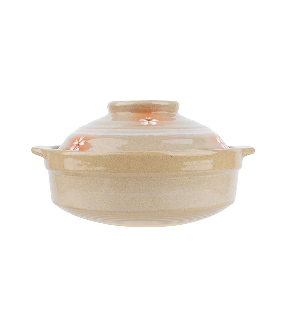 Earthenware Pot -7.48in - 19cm - Japanese Pattern-
