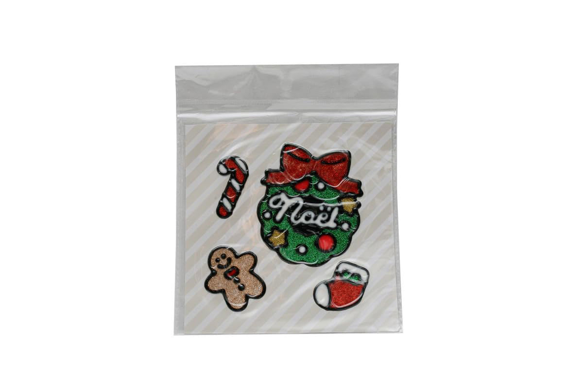 Christmas Holiday Gel Window Stickers