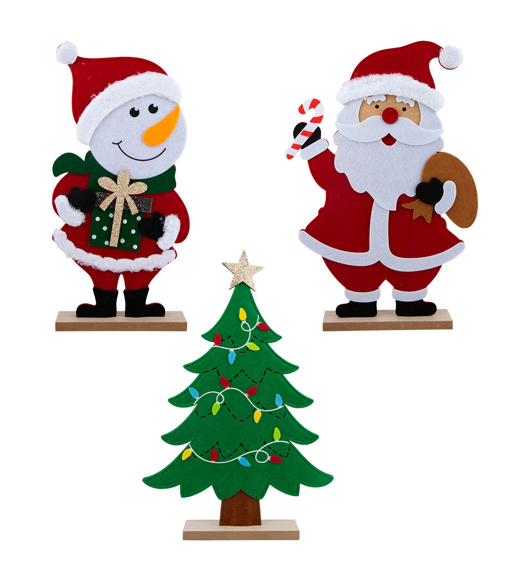 Christmas Stand Plate Object – Assorted (1 pc)