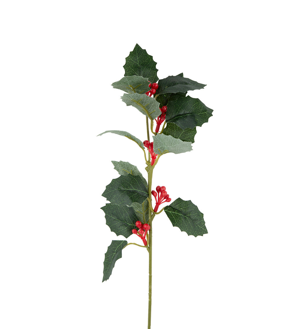 Christmas Holly Spray – Assorted (1 pc)