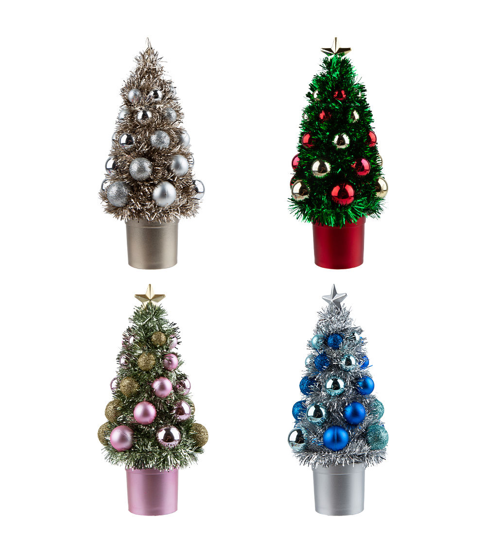 Christmas Mini Tree with Ball – Assorted (1 pc)