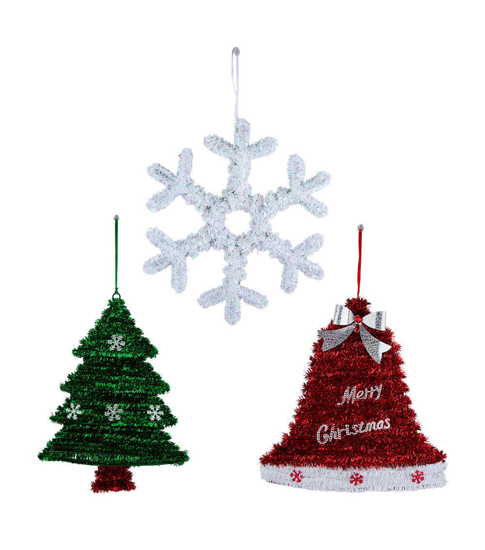 Christmas Sparkling Garland Ornament – A, Assorted (1 pc)