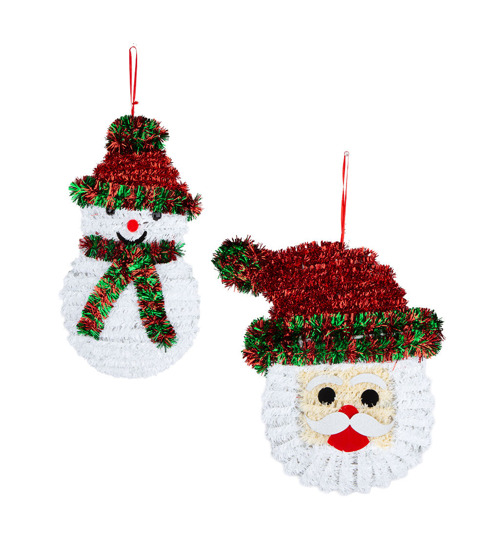 Christmas Sparkling Garland Ornament – Assorted (1 pc)