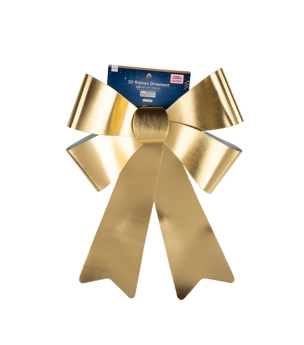 Christmas 3D Ribbon Ornament – Assorted (1 pc)