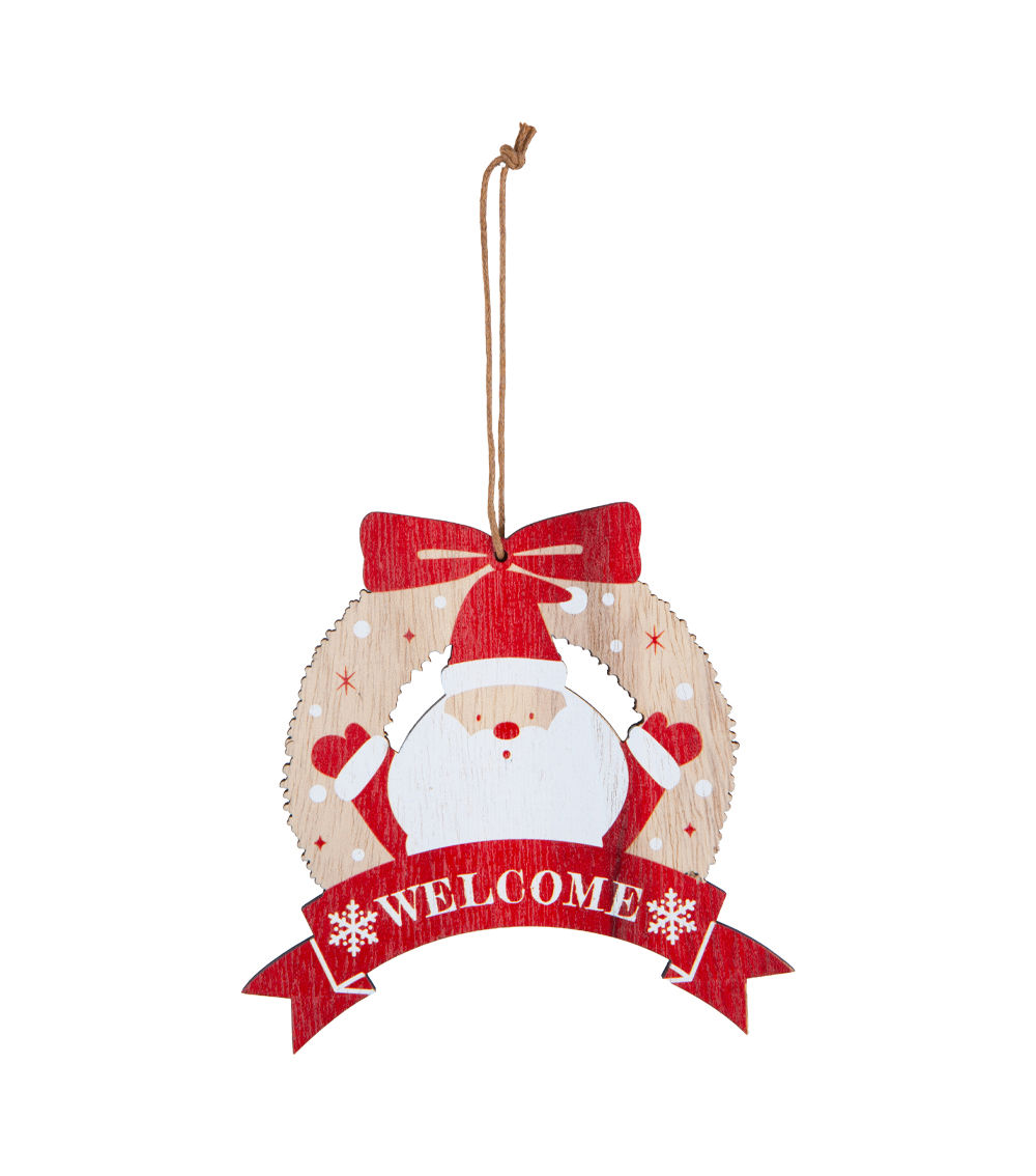 Christmas Wooden Plate Ornament – B, Assorted (1 pc)