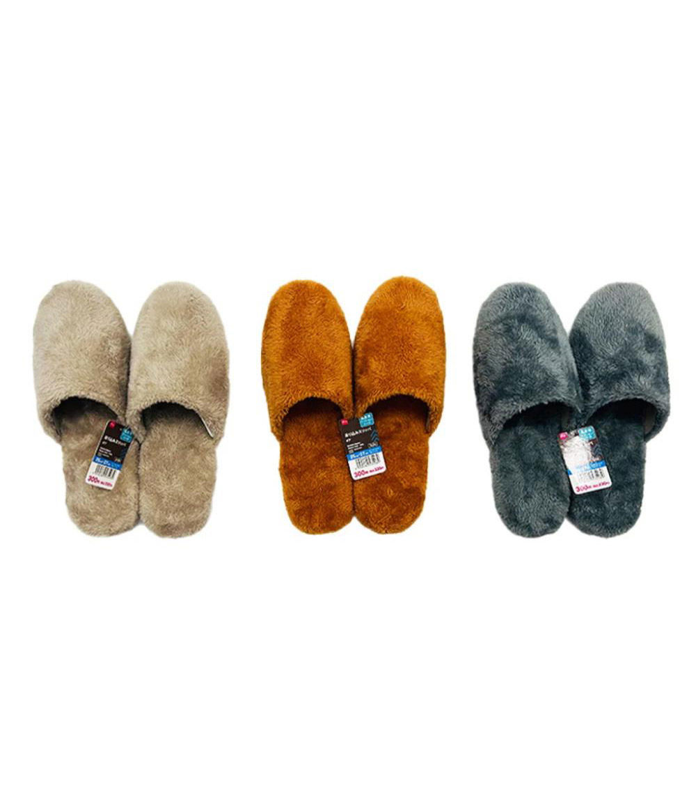 Memory Foam Fluffy Slippers, Assorted (1 pc)-US 7-9/EU 40-43