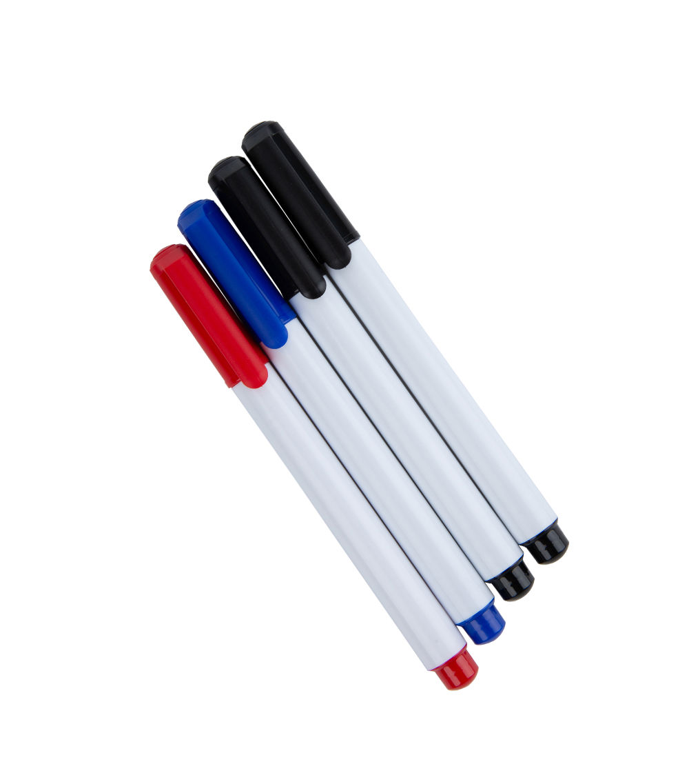 Whiteboard Marker Set - 4 pcs - 0.7mm Tip (0.027in)