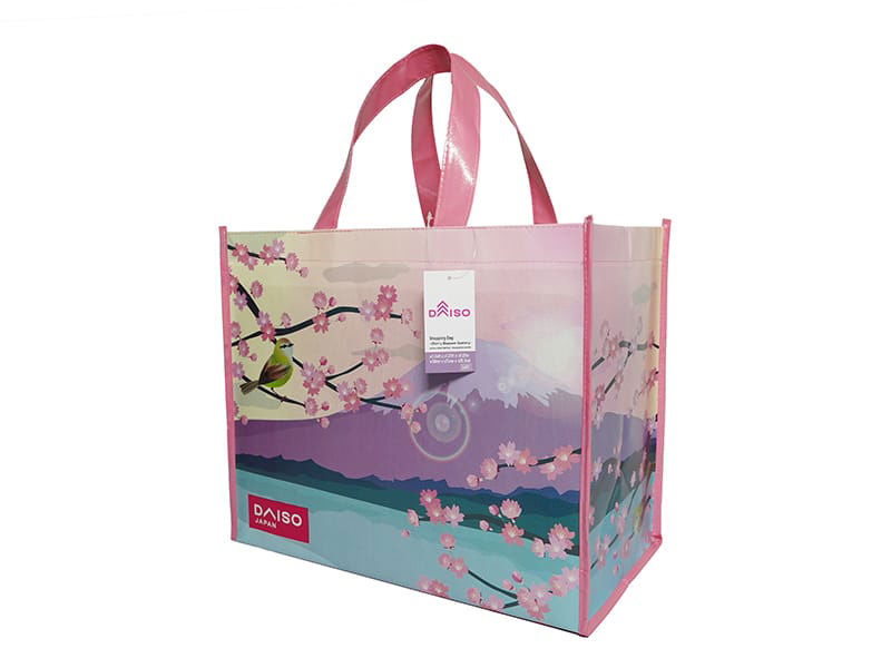Handheld Shopping Bag – Cherry Blossom Design
