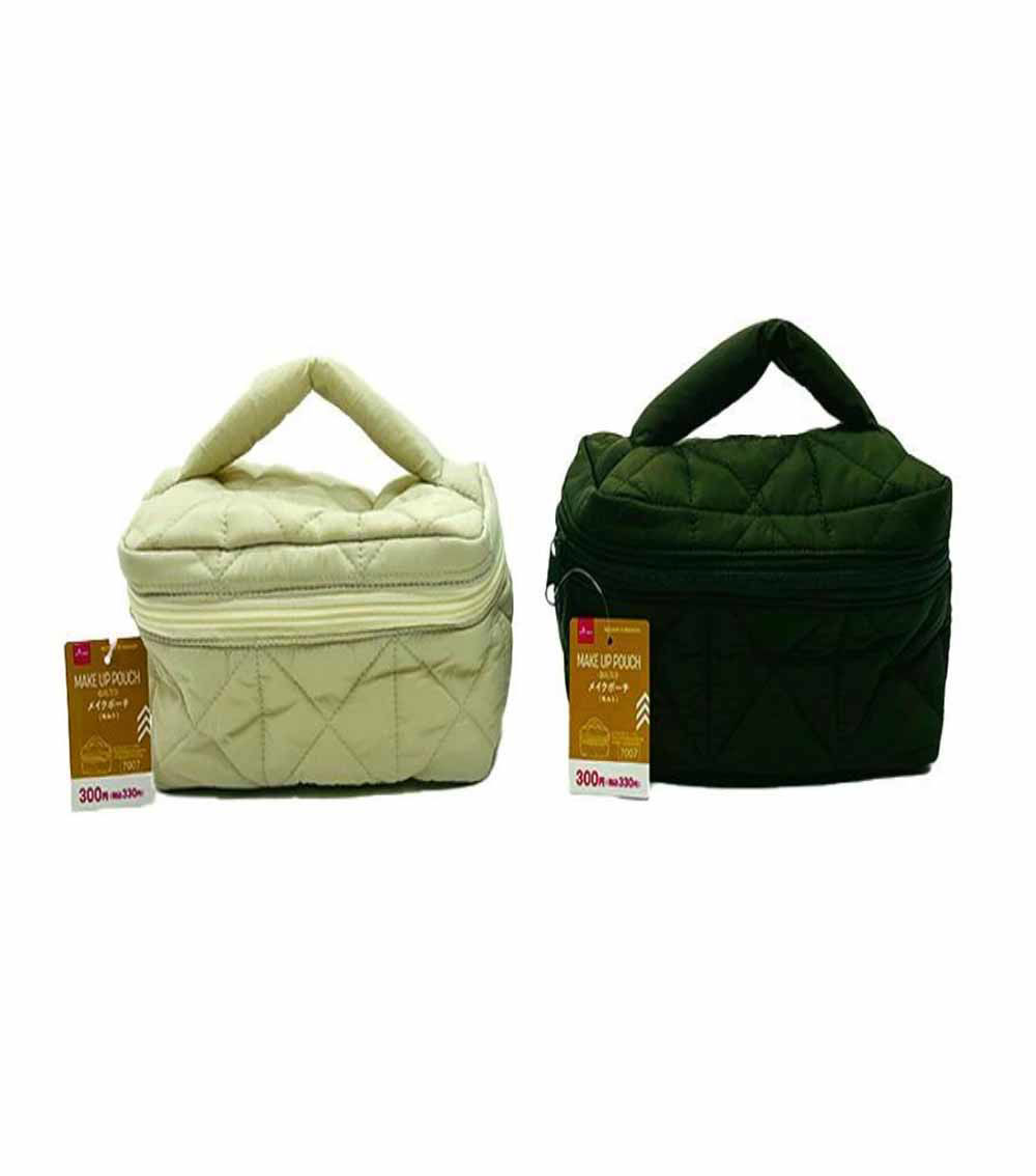 Quilted Make-Up Pouch, Assorted (1 pc)