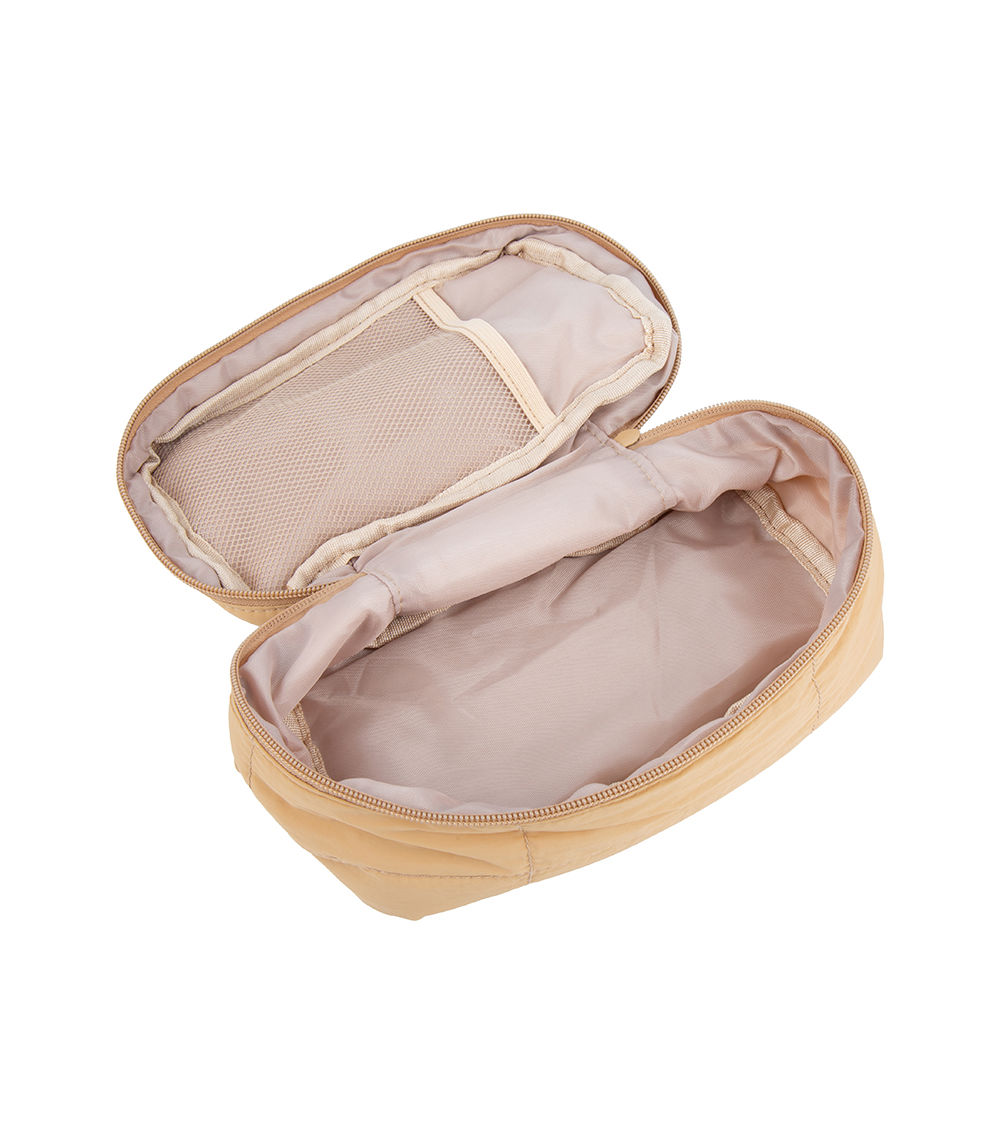 Down Style Padded Makeup Pouch, Assorted (1 pc)