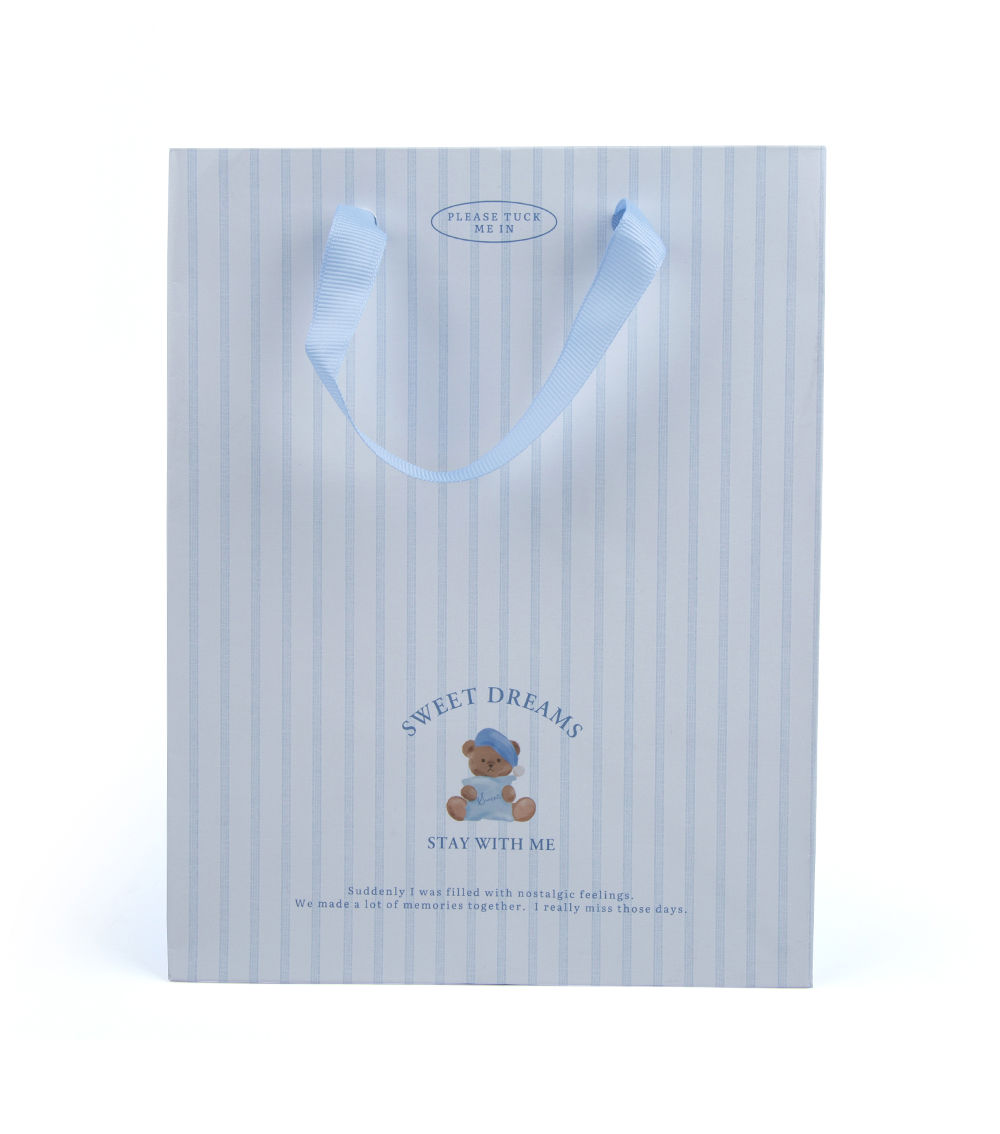 Sleepy Bear Paper Bag, Assorted (1 pc) - 18cm x 23cm x 13cm