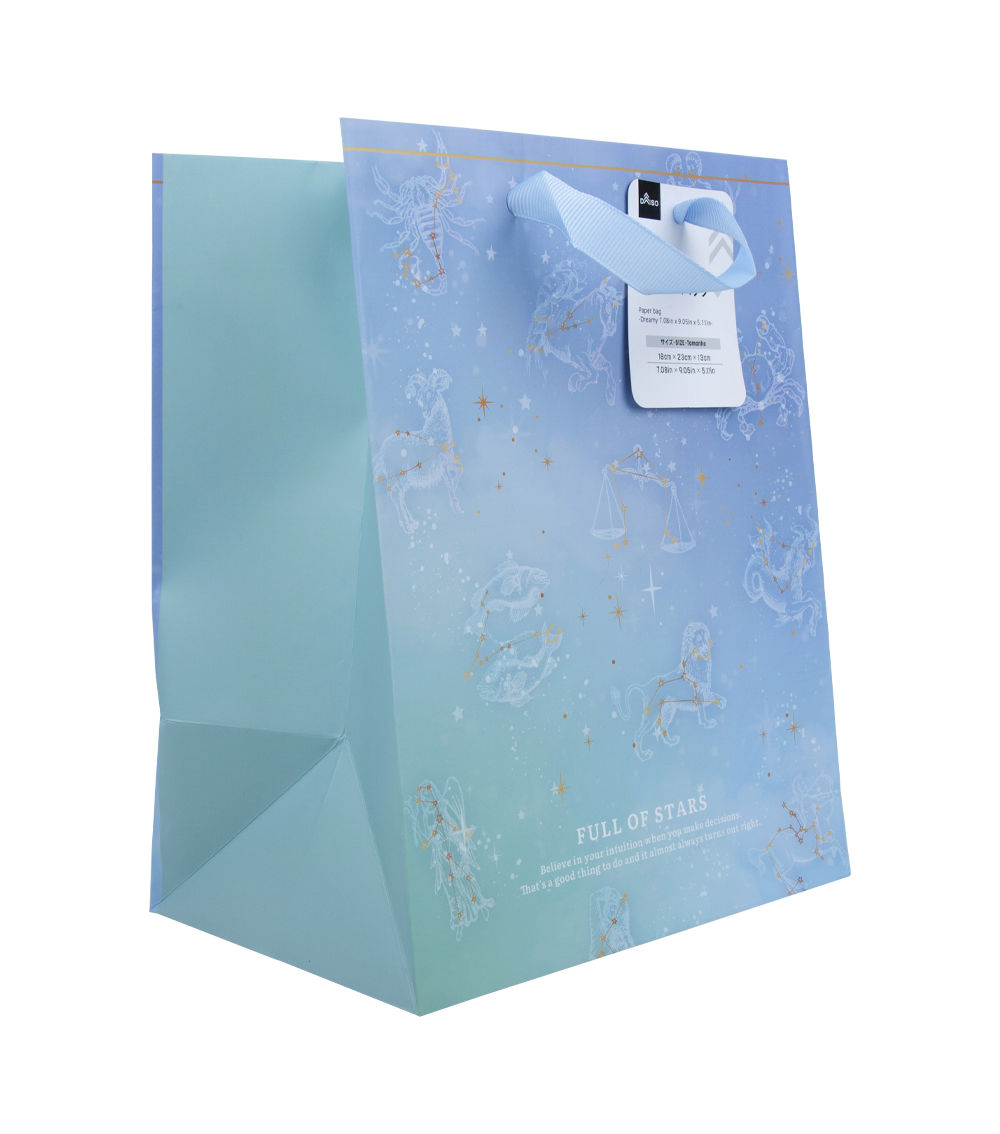 Dreamy Paper Bag, Assorted (1 pc) - 18cm x 23cm x 13cm