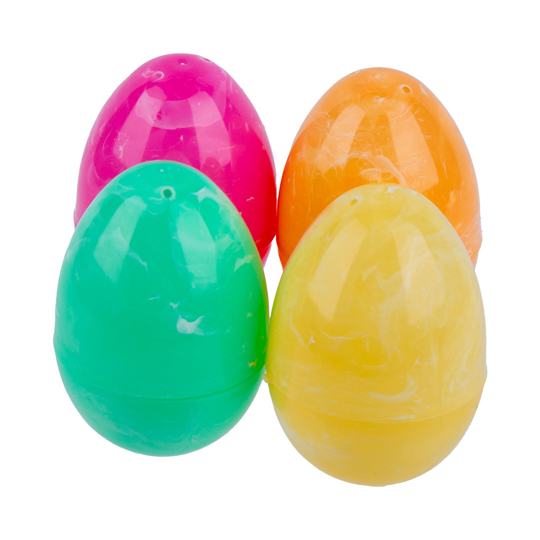 Easter Eggs – Marble Pattern, 8 cm, 4 pcs Decor Set