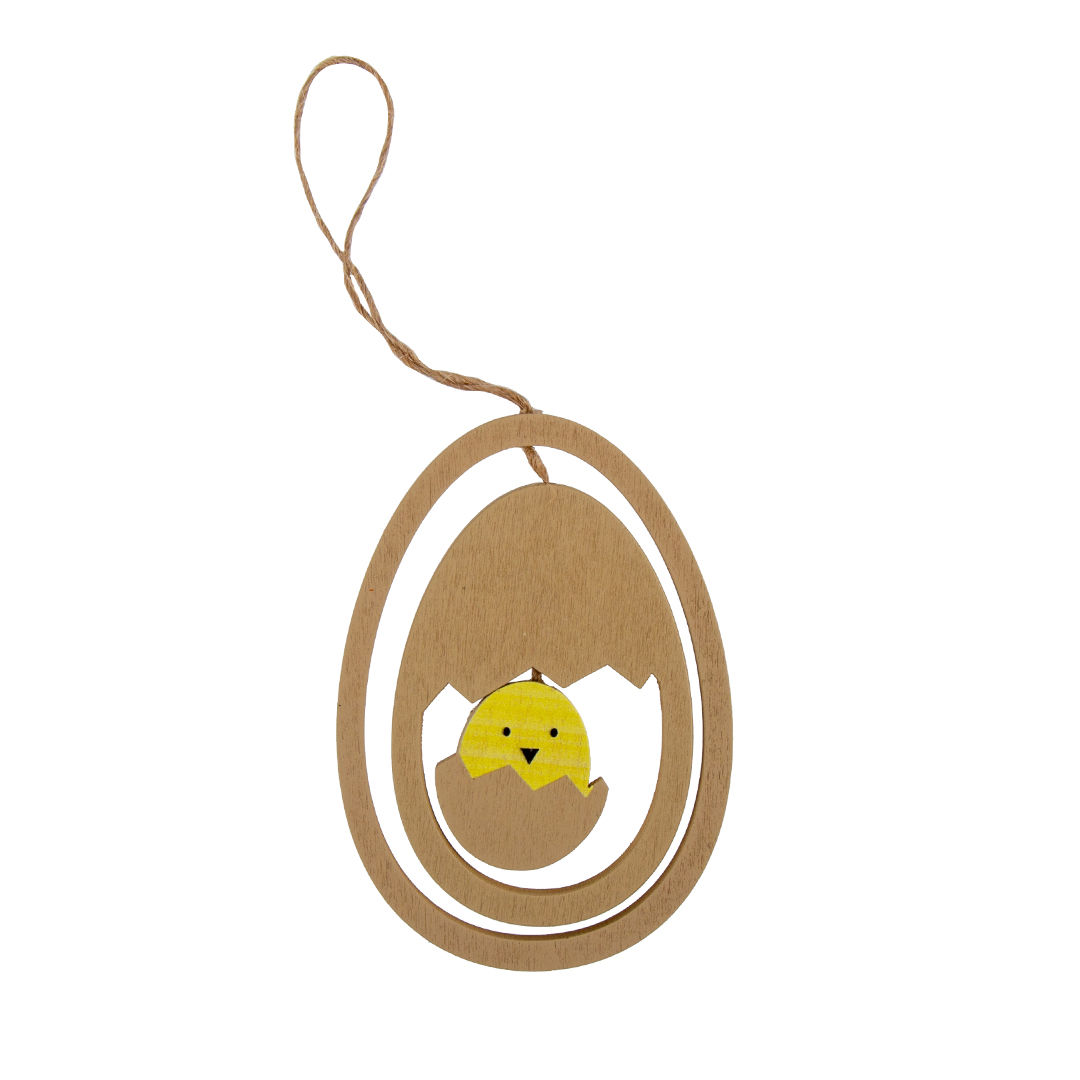 Wooden Easter Decoration – Assorted Design, (1 pc)