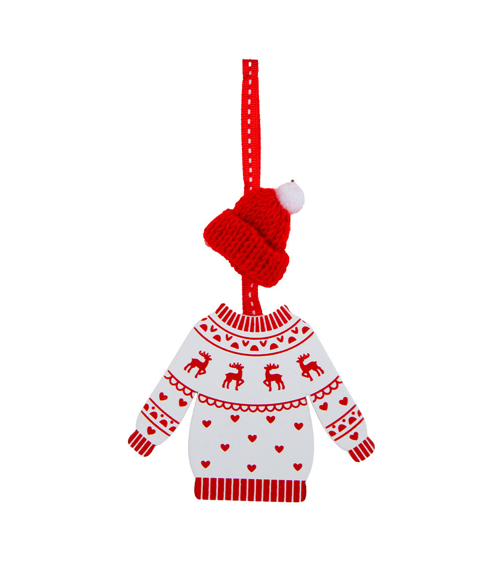 Wooden Ornament – Sweater – Assorted (1 pc)