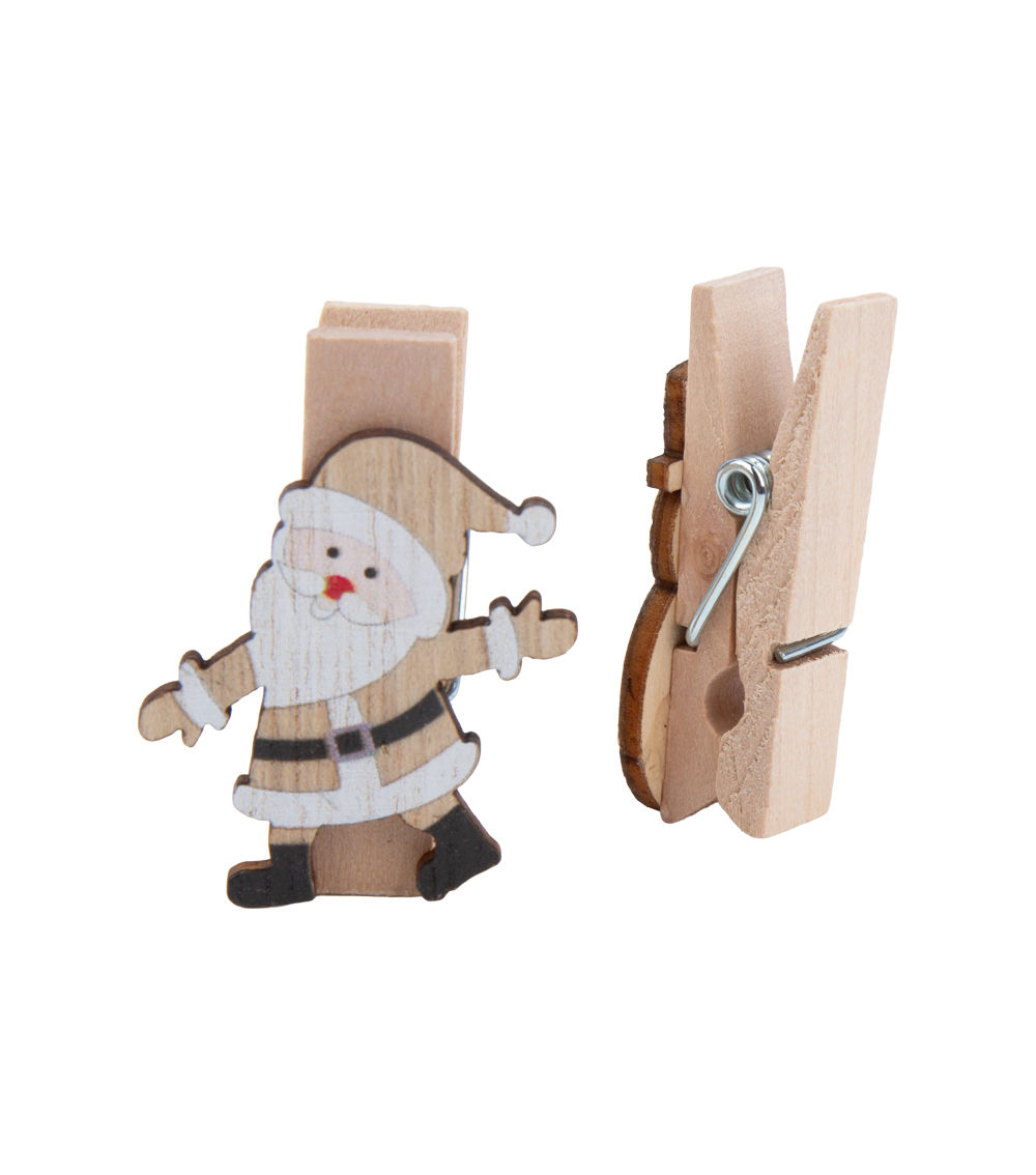 Christmas Wooden Clips – 4 pcs