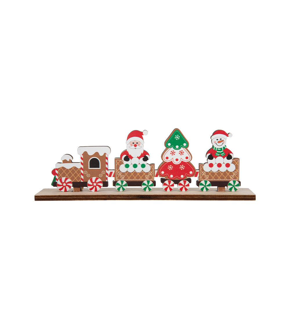 Wooden Standing Decoration – Sweets Train – Assorted (1 pc)