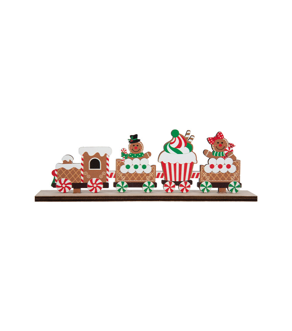 Wooden Standing Decoration – Sweets Train – Assorted (1 pc)