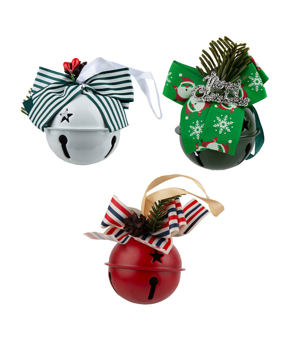 Round Bell Ornament – Assorted (1 pc)