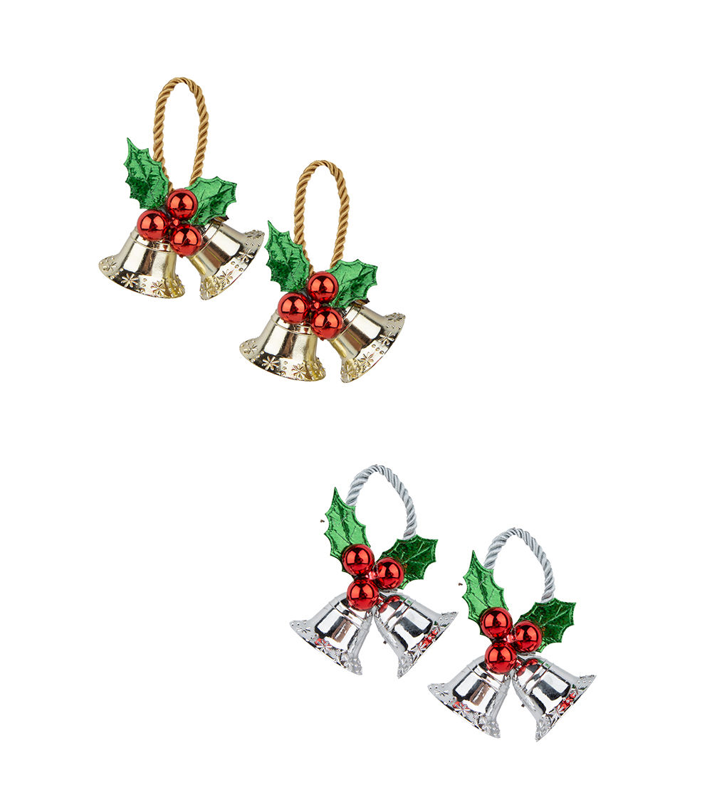 Mini Double Bell Ornament – 2 pcs – Assorted (1 pc)