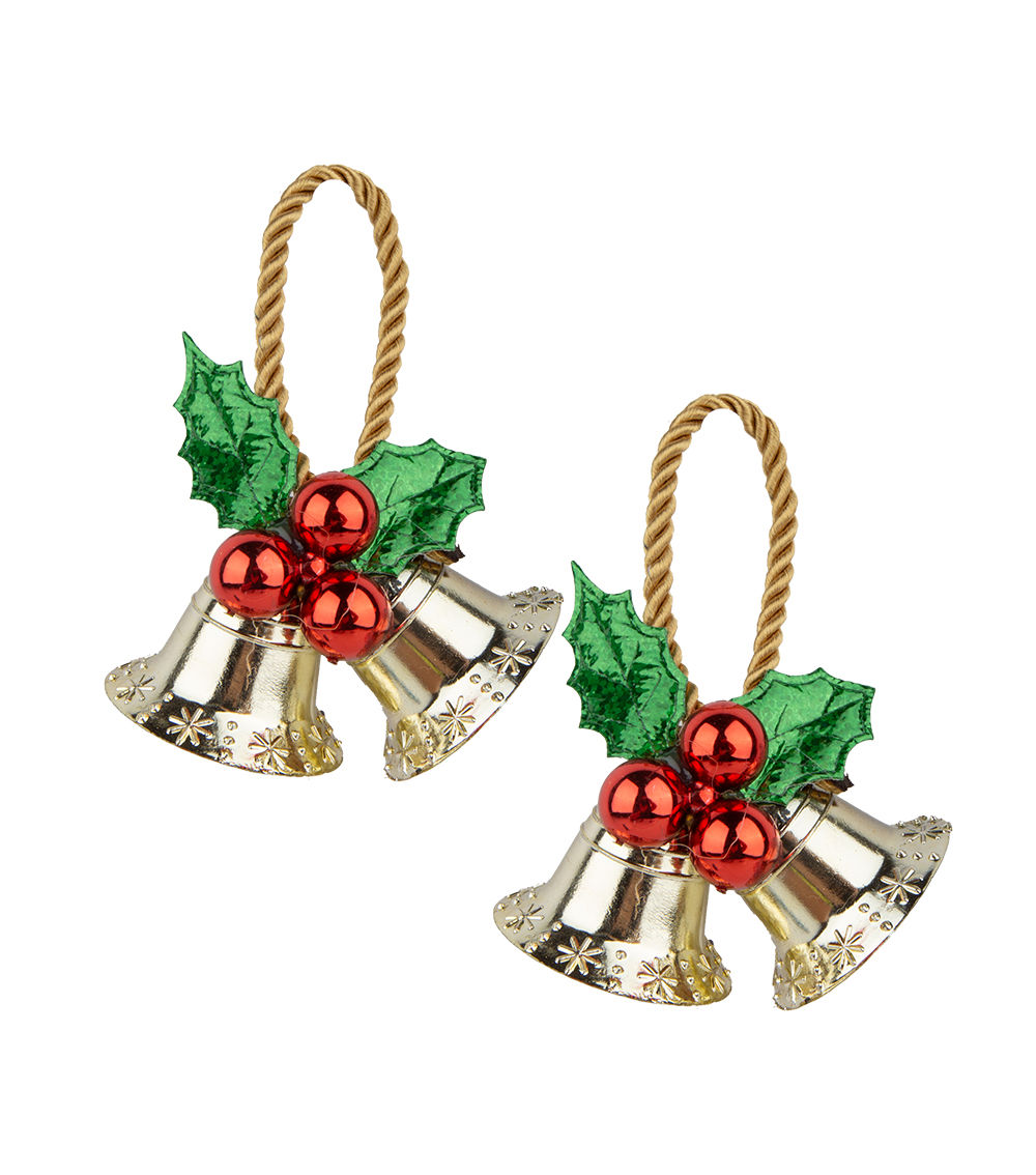 Mini Double Bell Ornament – 2 pcs – Assorted (1 pc)