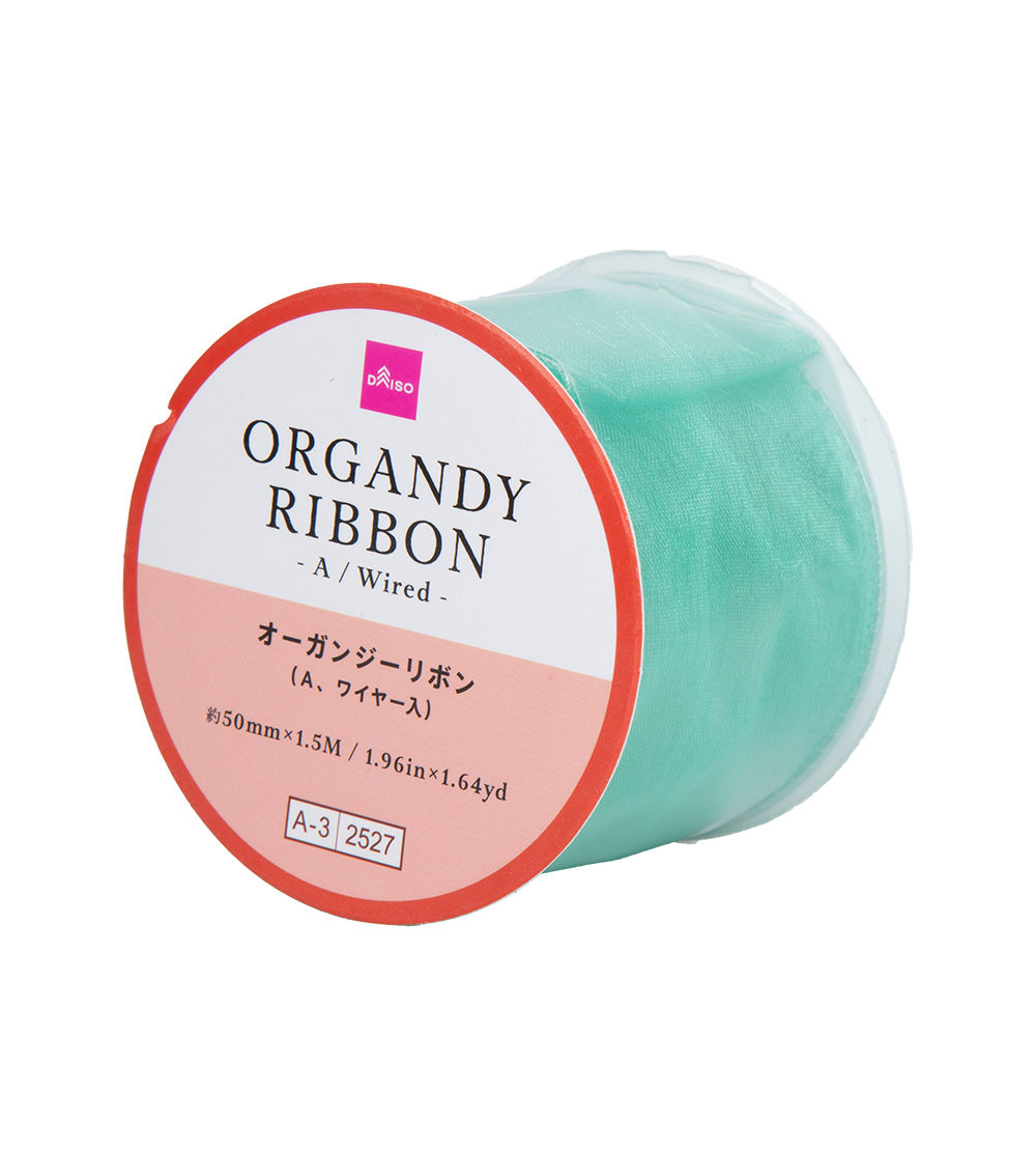 Organdie Ribbon –CF Christmas Color A, Wired, Assorted(1 pc)