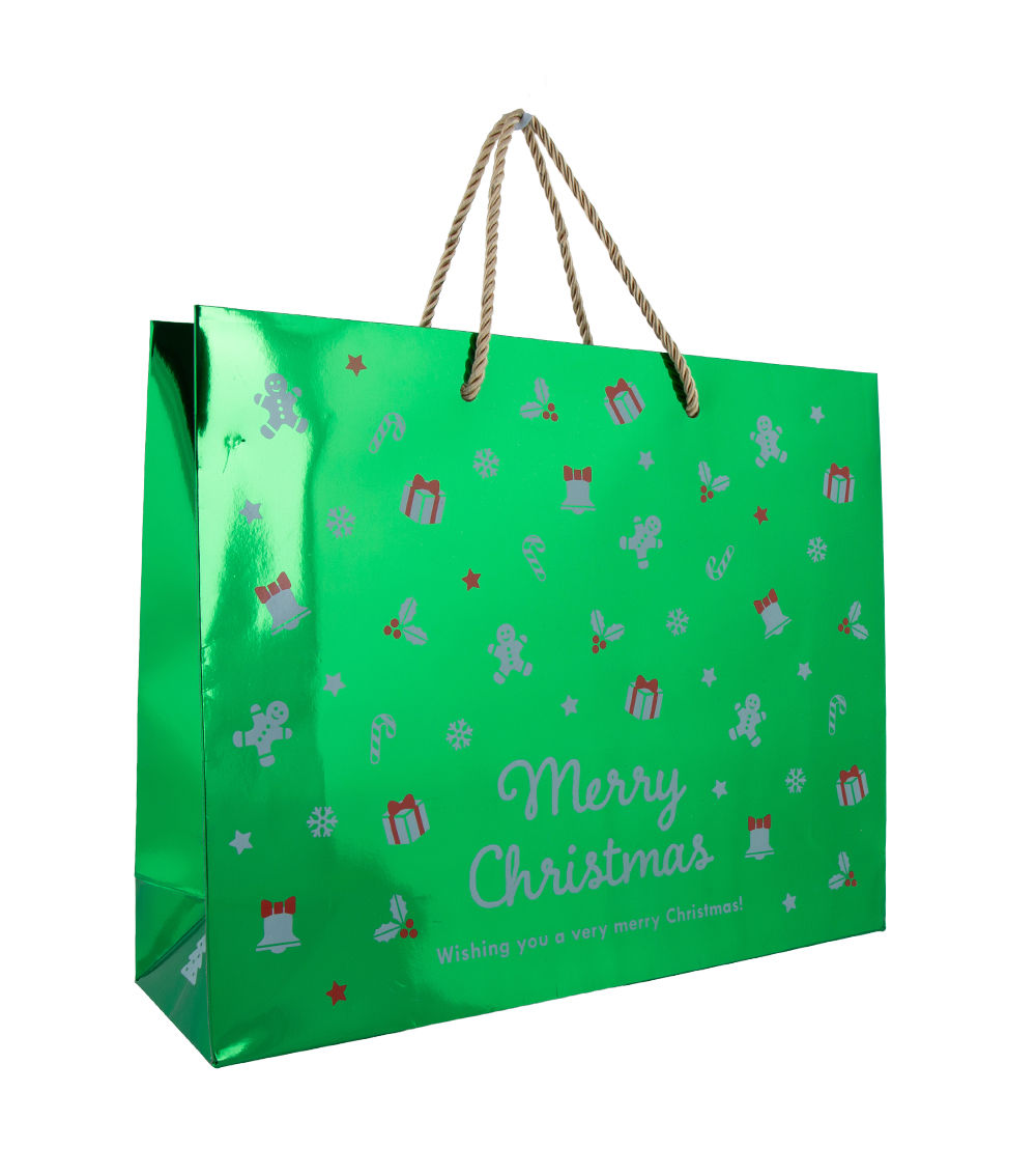 Handle Bag – CF Mix Metallic Horizontal, Green