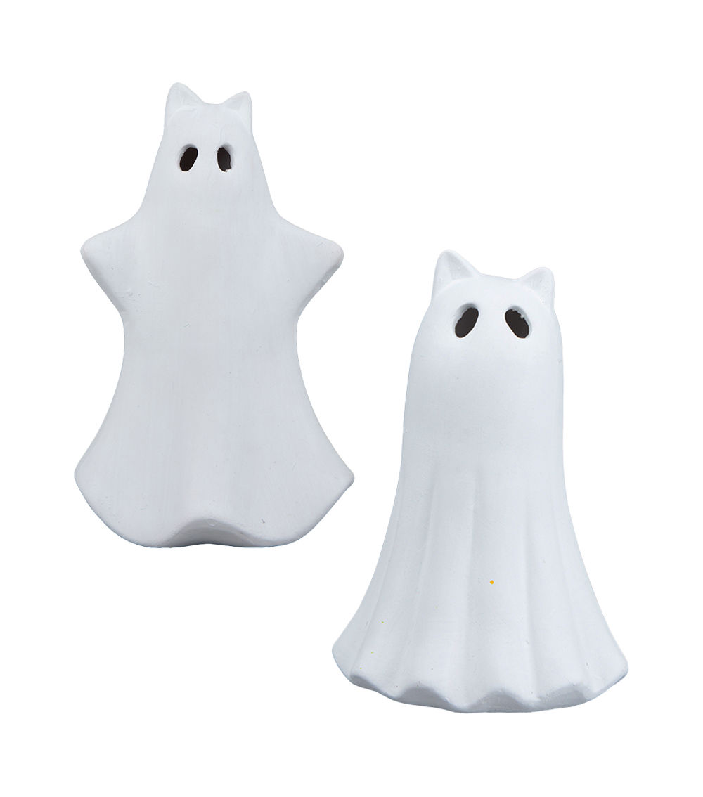 Ceramic Ghost Decoration – White