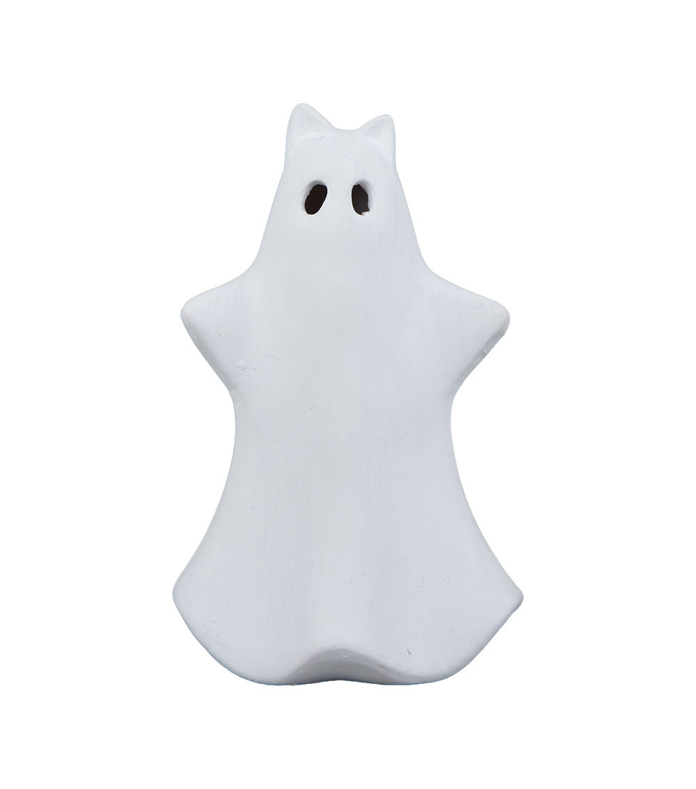 Ceramic Ghost Decoration – White