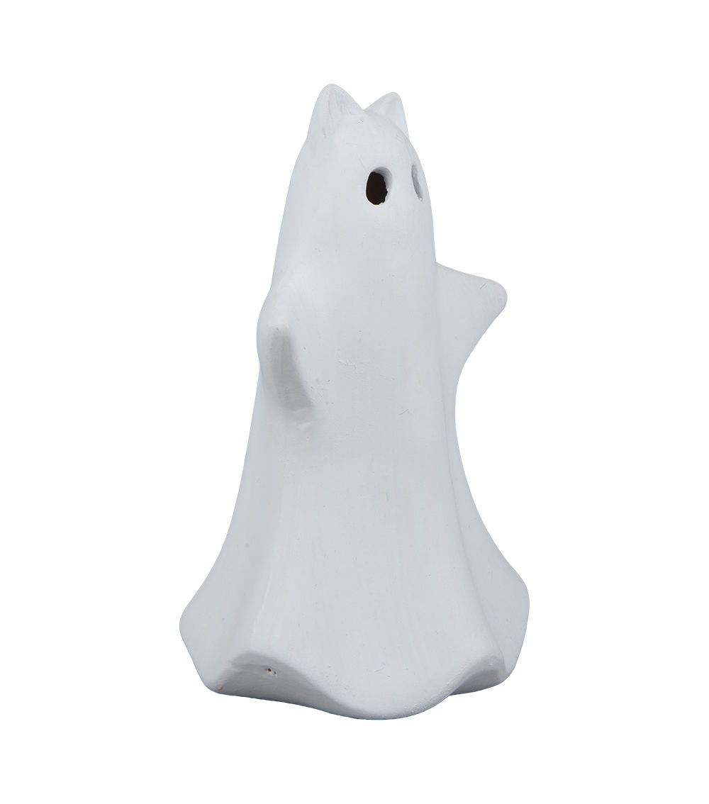 Ceramic Ghost Decoration – White