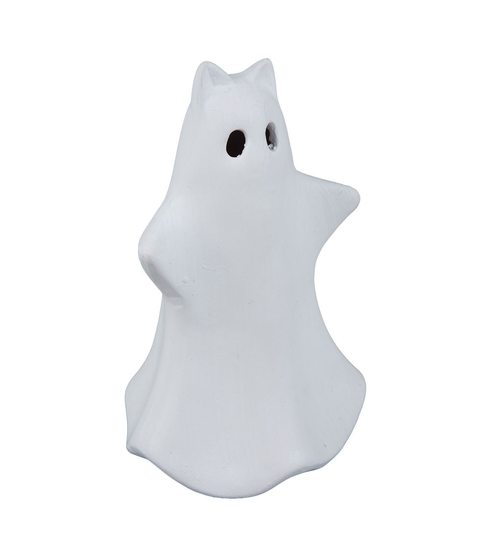 Ceramic Ghost Decoration – White