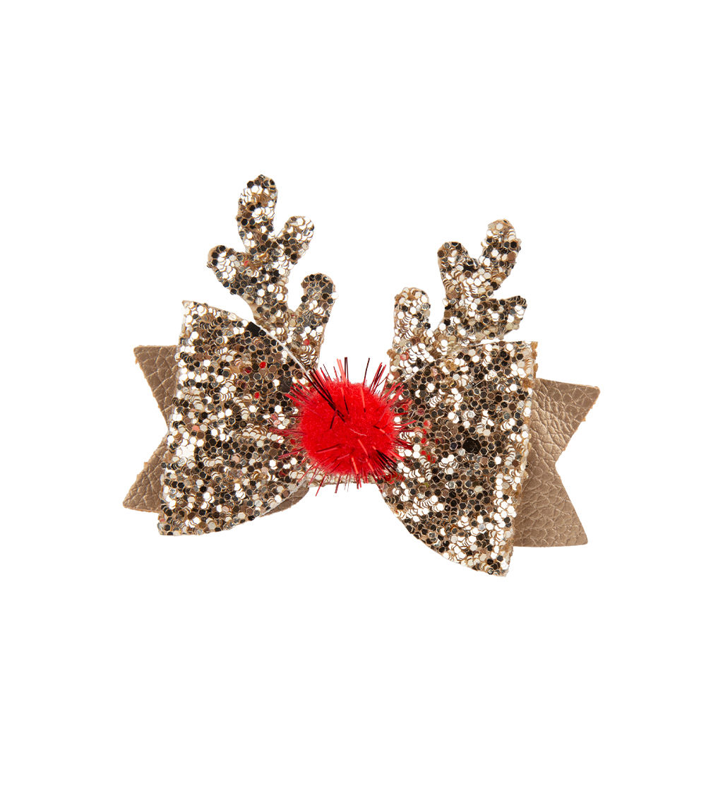 Ribbon Hair Clip – Glitter, Assorted (1 pc)