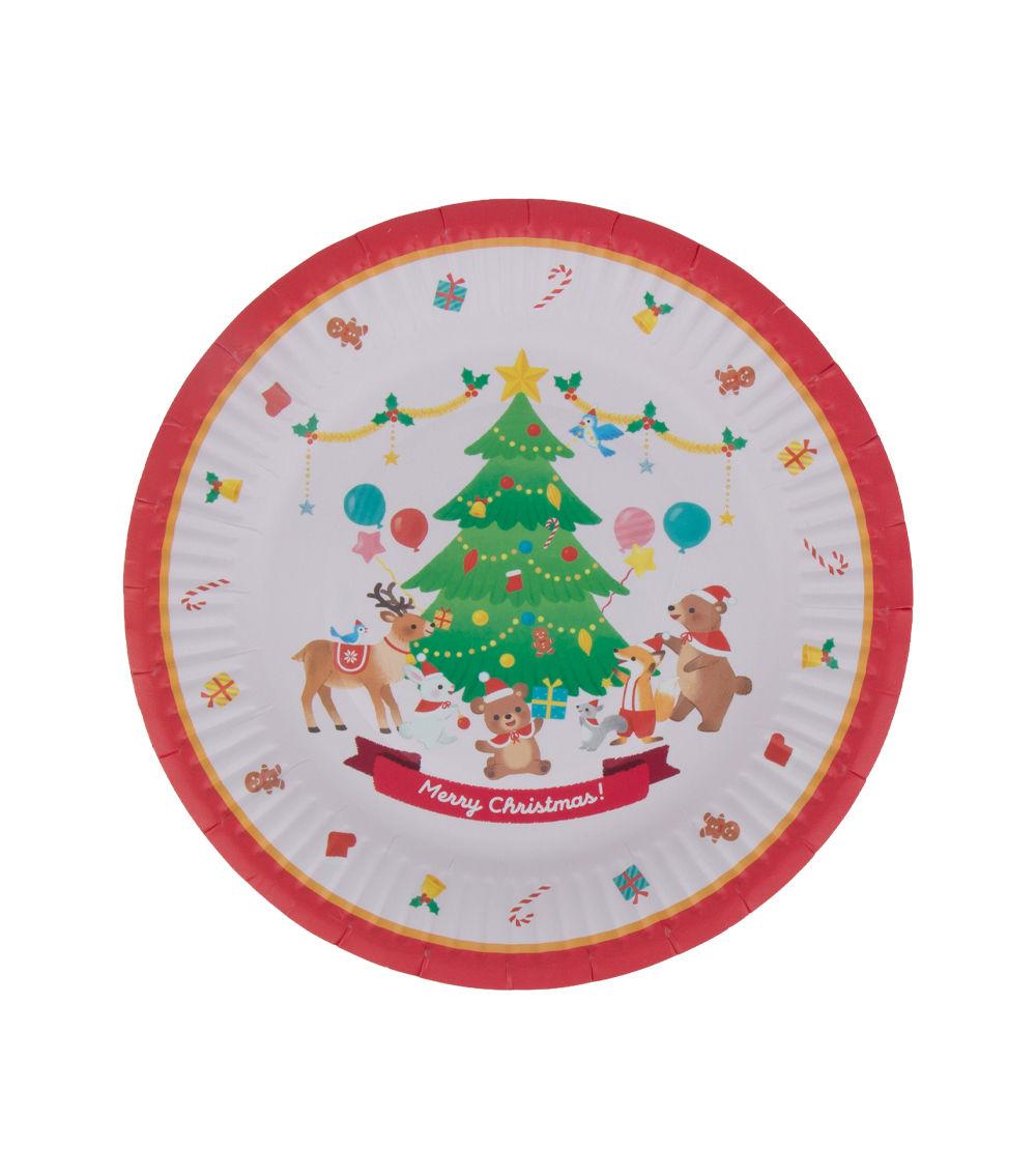 Paper Plates – CF Animal Round, (8 pcs)