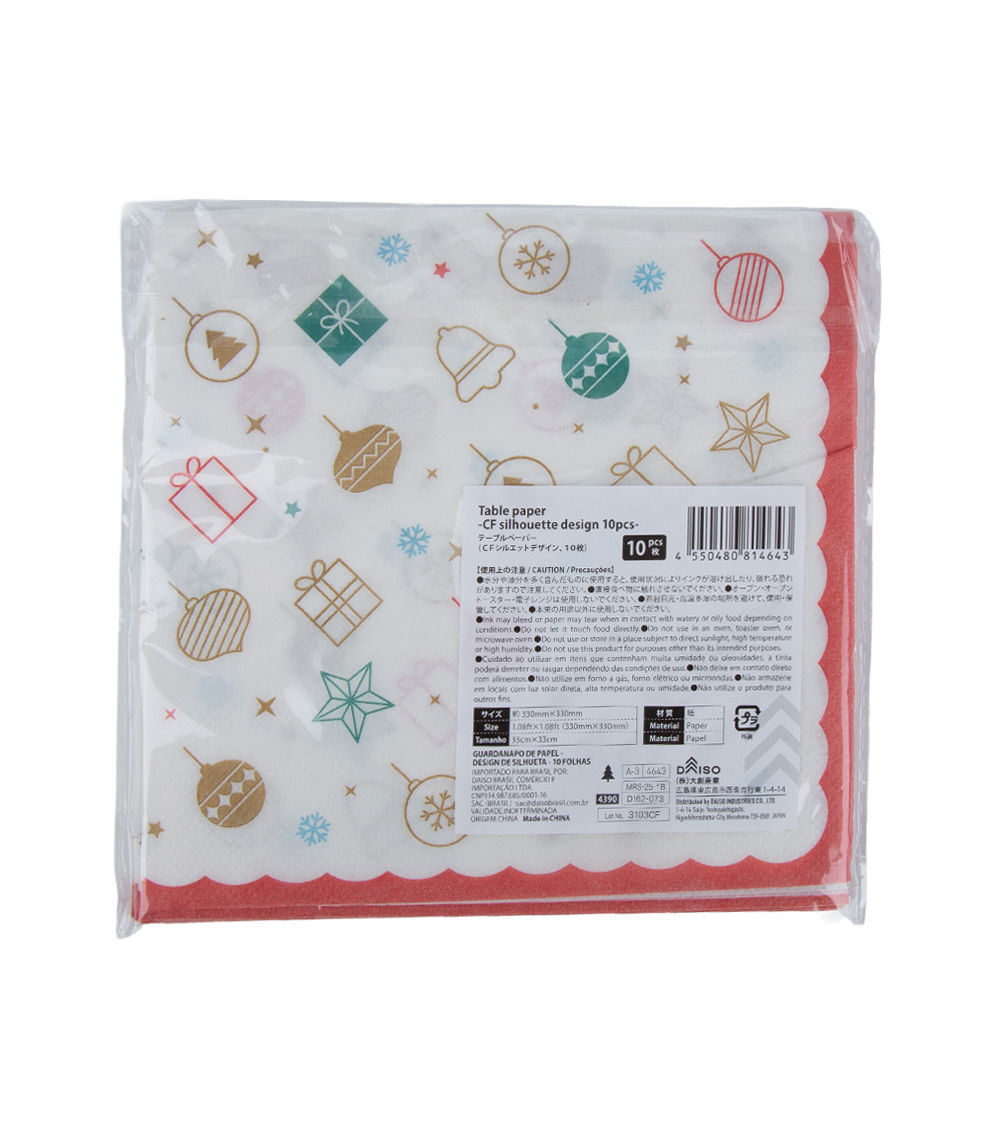 Table Paper – CF Silhouette Design, (10 pcs)