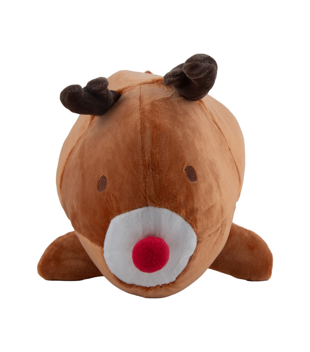 Reclining Reindeer Cushion – Brown