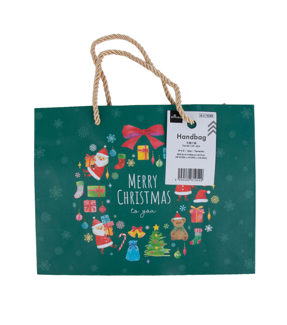 Handbag – Natural Christmas, Green