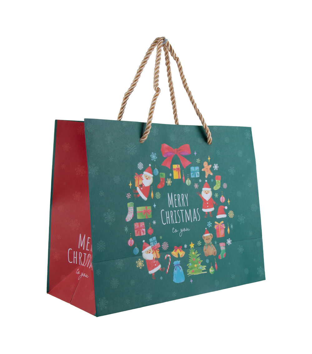 Handbag – Natural Christmas, Green