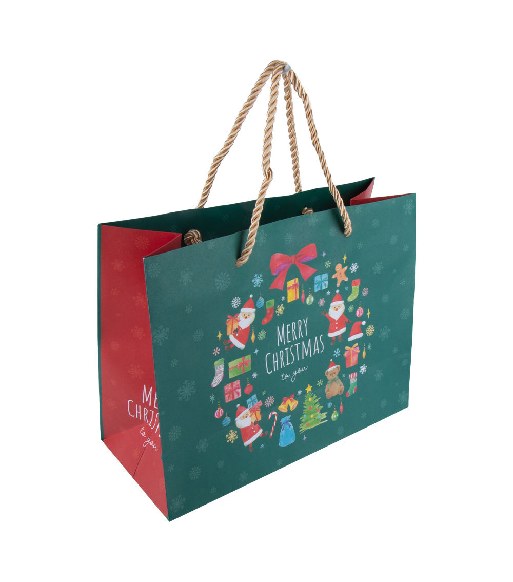 Handbag – Natural Christmas, Green