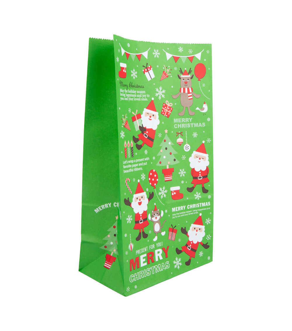 Square Bottom Bag – Jolly Christmas, (3 pcs)
