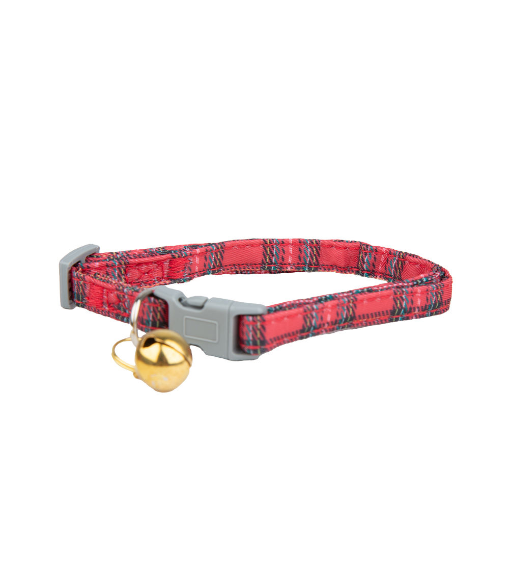 Pet Collar – Christmas Checkered, (Assorted, 1 pc)
