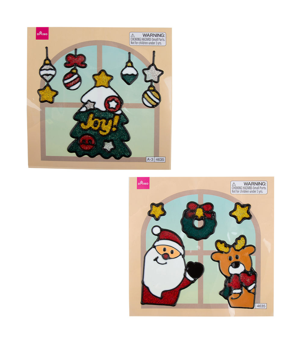 Christmas Character Window Sticker – Assorted (1 pc)